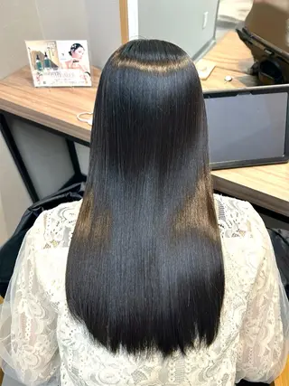 ロング カラー 髪質改善/赤みなし 透明感/ririkaのヘアスタイル