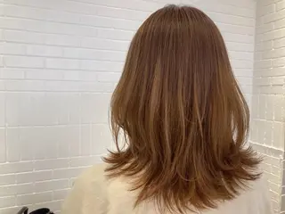 セミロング MiRI💜地毛級 エクステ✖似合わせ技のヘアスタイル