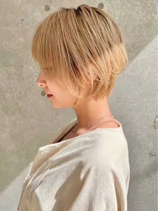 ショート カラー ショートモデル募集/ 美髪縮毛矯正💎萌のヘアスタイル