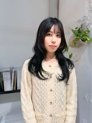 ロング ウルフ/似合わせ レイヤー/RIHOのヘアスタイル