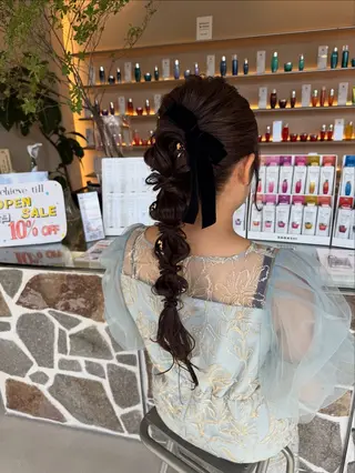 ヘアアレンジ 岸田莉奈/ ゆるふわ/ナチュラルのヘアスタイル