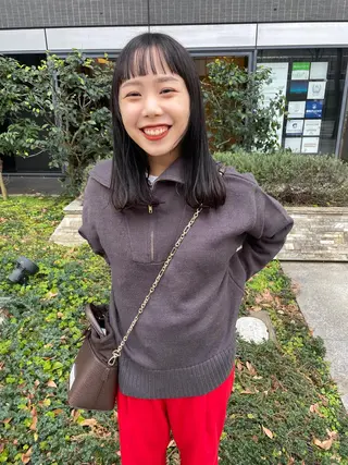 ミディアム カラー パーマ ヘアアレンジ メンズ キッズ ネイル マツエク・マツパ アイブロウ tatsumi/ボブ ウルフ/レイヤーのヘアスタイル