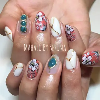 ミディアム カラー ネイル SUNNY BAE. SERINAのネイルデザイン