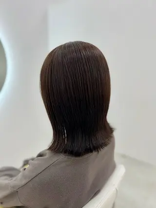 ミディアム カラー 吉田 悠乃のヘアスタイル