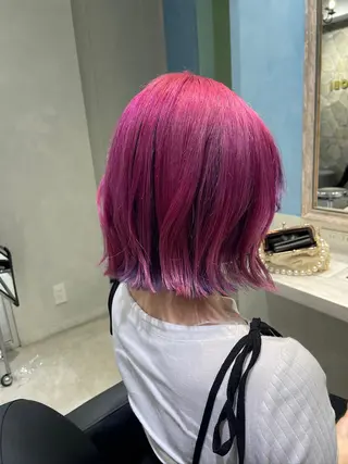 ショート デザインカラー/ ヘアアレンジ/りりかのヘアスタイル