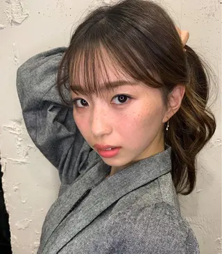 セミロング Arigate所属・YU TOのヘアスタイル