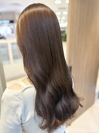 ロング カラー 髪質改善/縮毛矯正 ササキナツミのヘアスタイル