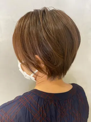 ショート まとまる美髪矯正 ×レイヤーカットのヘアスタイル