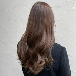 ロング カラー 大石 陽菜のヘアスタイル