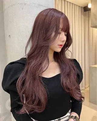 ロング 🤍🤍韓国ヘア おたけ🤍🤍のヘアスタイル