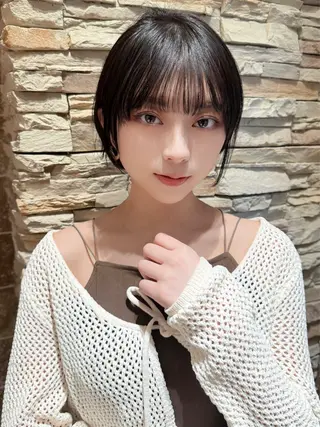 ショート 撮影カットモデル募集 前髪、顔周り/徳永のヘアスタイル