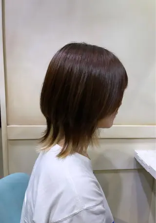 ミディアム 🌷ピンク/韓国風 暖色カラー ゆい🌷のヘアスタイル