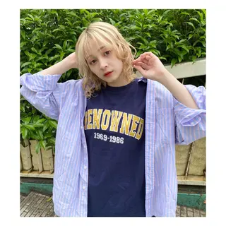 ミディアム パーマ 菊池大一 溝の口パーマのヘアスタイル