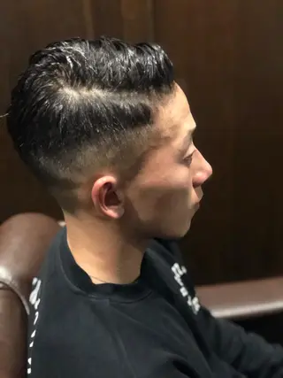 パーマ ヒロ銀座バーバーショップ難波店所属・縮毛矯正/パーマ 宮河 惇💈のヘアスタイル