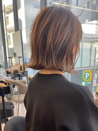 ミディアム カラー ショート/レイヤー /札幌/小山内のヘアスタイル