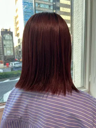 ミディアム カラー 愛結 暖色カラー🎀🩰のヘアスタイル