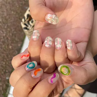 ネイル 新井 ひなののネイルデザイン