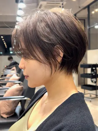 ショート カラー 似合わせ/透明感 カラー/豊中/かこのヘアスタイル