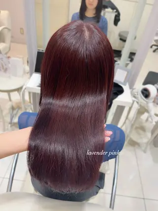 ロング カラー Euphoria GINZA所属・🎀𝐧𝐚𝐨🎀 ピンク/ハイトーンのヘアスタイル