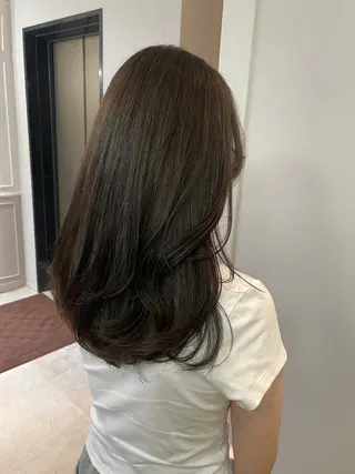 セミロング カラー HARUKA韓国ヘア /Luana梅田のヘアスタイル