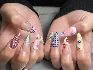 ネイル 💕鈴木ユリ パラジェル/オフ無料のネイルデザイン