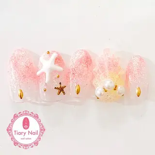 ネイル 💗🪽Tiary Nail🪽💗のネイルデザイン