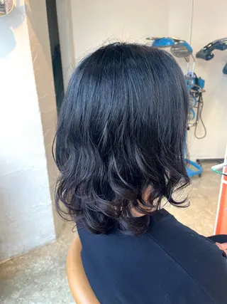 ミディアム パーマ うしだ かおるのヘアスタイル