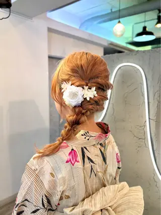 ヘアアレンジ VISAGE ba.sk 金子詩帆のヘアスタイル