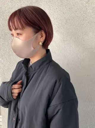 ショート ブリーチカラー🎀 韓国風/寺門美優のヘアスタイル