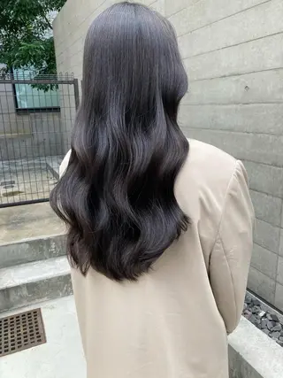 ロング ✨色持ちの良い艶 カラー✨蟹江真世のヘアスタイル