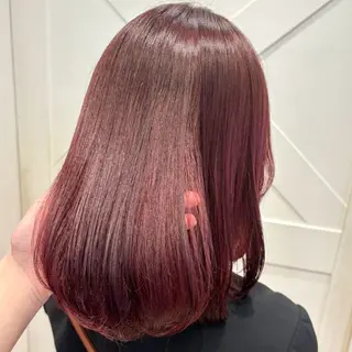 ミディアム ボブ職人/ボブ縮毛 髪質改善のヘアスタイル