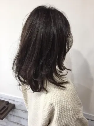 ミディアム カラー カラー特化サロン大阪 ルービック江坂/新城のヘアスタイル