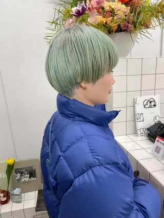 ショート カラー 関 京磨のヘアスタイル