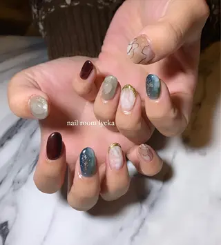 ネイル ﾈｲﾙﾙｰﾑﾘｯｶ 𝐦𝐚𝐲𝐮のネイルデザイン