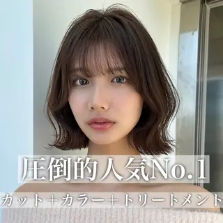 ショート カラー 莉乃/縮毛矯正/髪質 改善/艶カラーのヘアスタイル