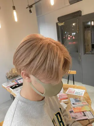 カラー メンズ 透明感ハイトーン☆ 今津 佑太のヘアスタイル