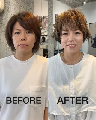 ショート カラー ナツメダ ダイキのヘアスタイル