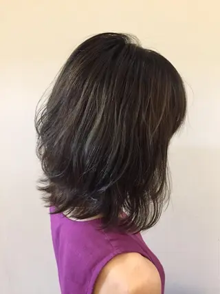 セミロング カラー seren dipityのヘアスタイル