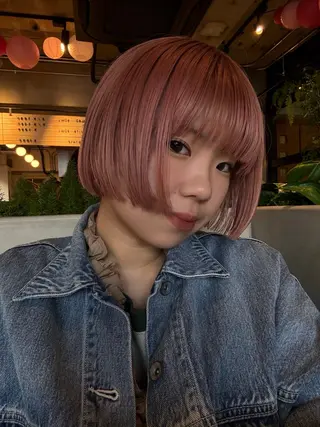 ショート カラー 暖色/ブリーチカラー 🍊 yu-na.のヘアスタイル