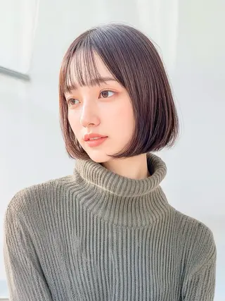 ミディアム 神谷 千明のヘアスタイル