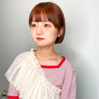 ショート カラー パーマ ヘアアレンジ 🌼memoto 東三国店🌼のマツエク・マツパデザイン