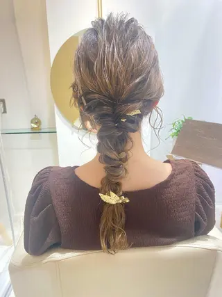ヘアアレンジ 安永 涼のヘアスタイル