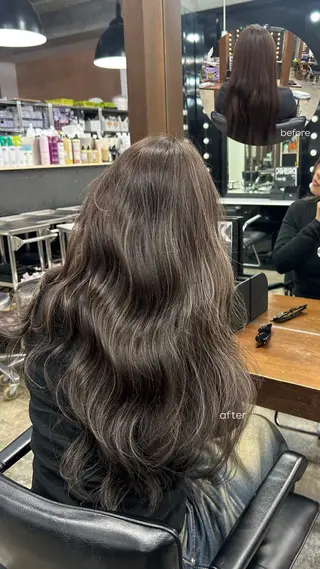 ロング カラー akari 🩵のヘアスタイル