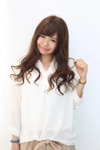 セミロング ロング カラー Re:ta KANZOのヘアスタイル