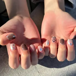 ネイル 🤎Two ERI🤎のネイルデザイン