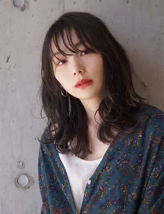 パーマ hoNua. 栄/透明感カラーのヘアスタイル