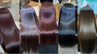 ロング カラー パーマ 🍎ハッシュカット× 髪質改善🍎カイトのヘアスタイル