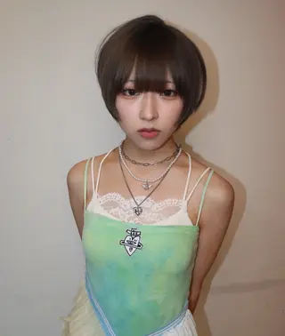 ショート カラー AIRA/ブリーチ ‪/透明感カラーのヘアスタイル