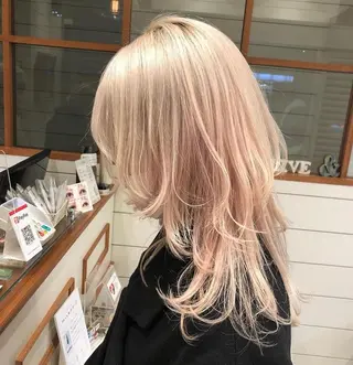 ミディアム カラー 渋谷/韓国風 西原直樹のヘアスタイル