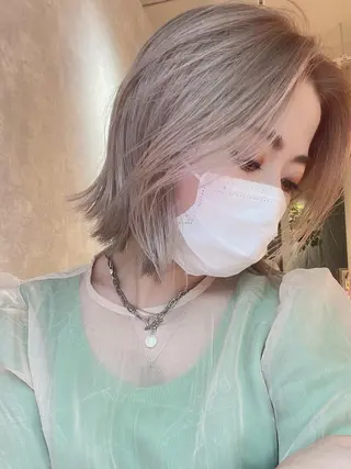 ミディアム カラー arrow🖤 もえみのヘアスタイル